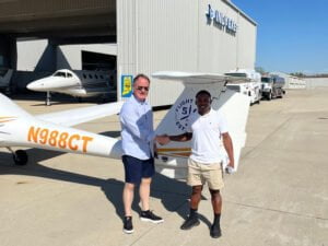 Read more about the article Mohamud Aden Passes his Commercial Pilot’s License!