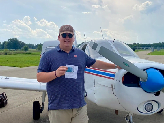 Henry Monarch Earns Private Pilot’s License
