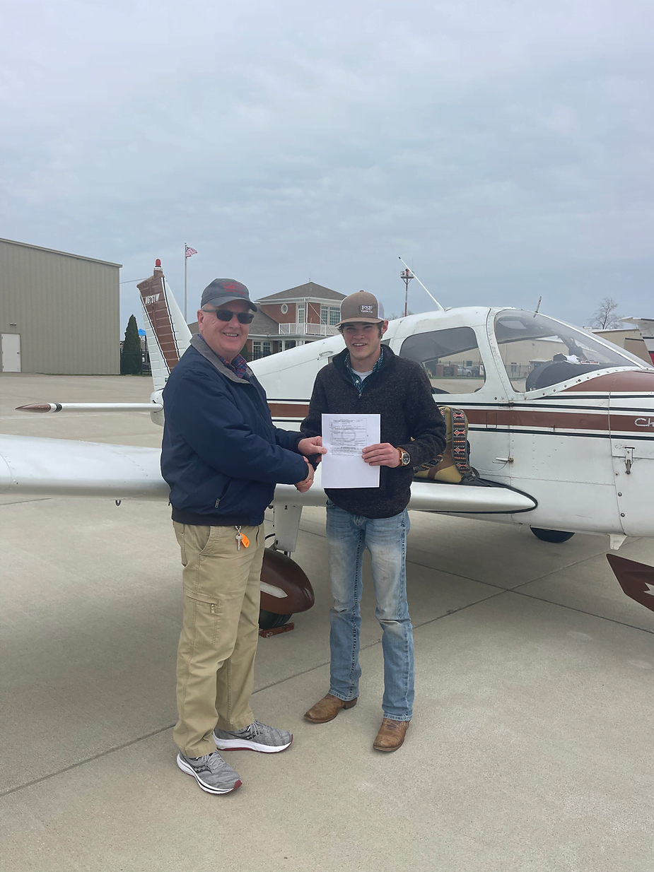 Beau Girdley Earns Private Pilot License!