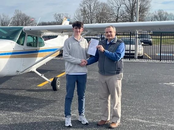 Cole Cornett earns Private Pilots License!