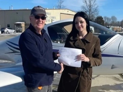 Iris Charles is a Private Pilot!